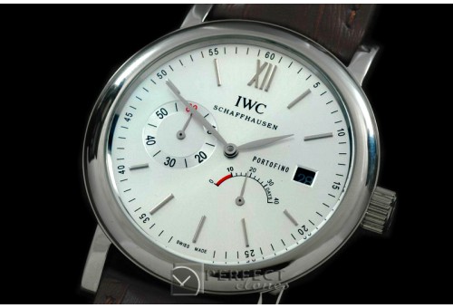 IWPT00101 Portofino Power Reserve SS/LE White Asia SG 35J