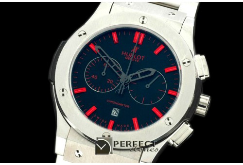 HBFSC10005A Classic Fusion Chrono SS/SS Black/Red Jap Quartz