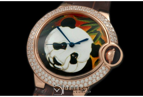 CARBA00585 Ballon Bleu de Cartier Mid Porcelian RG/LE "Panda"