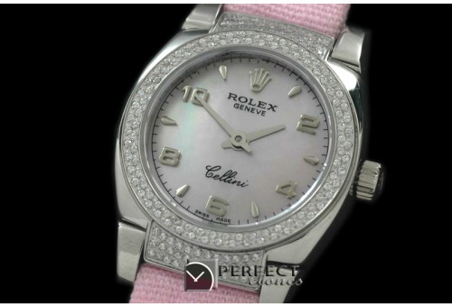 RLCM00124DL Ladies Mini Cellini SS/LE MOP Pink Num Swiss Quartz