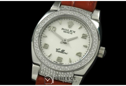 RLCM00122DL Ladies Mini Cellini SS/LE Silver Numeral Swiss Quart