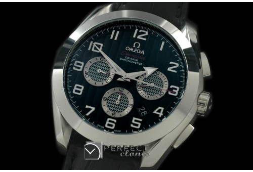 OMAT11002 Aqua Terra Chrono SS/LE Black Asian 2813