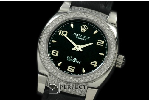 RLCM00127DL Ladies Mini Cellini SS/LE Black Num Swiss Quartz