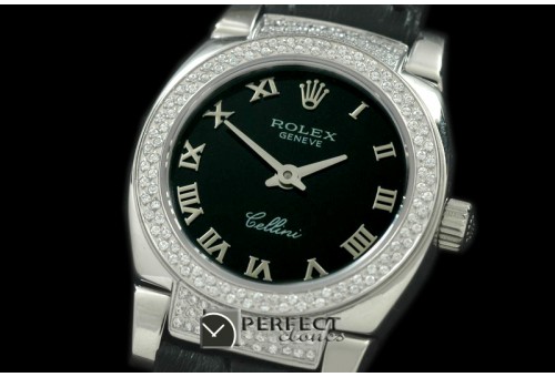 RLCM00107DL Ladies Mini Cellini SS/LE Black Roman Swiss Quartz