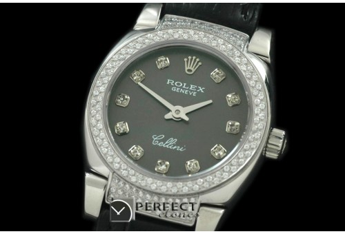 RLCM00118DL Ladies Mini Cellini SS/LE Grey Diam Swiss Quartz
