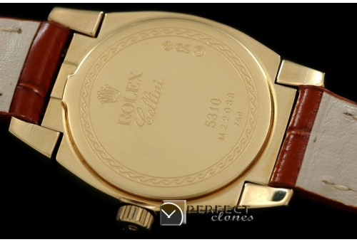 RLCM00225DL Ladies Mini Cellini YG/LE Gold Num Swiss Quartz