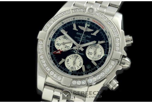 BLB01G-10002D2 Chronomat B01 GMT SS/SS Black Sticks A-7750