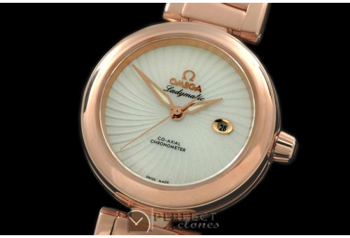 OMDEM00173 Deville Ladymatic Mid RG/RG Wht 2813 21J