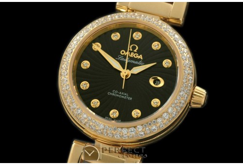 OMDEM00112D Deville Ladymatic Mid YG/YG Blk A-2836