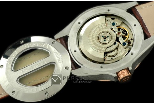 TGCA20013 Grand Carrera Big Date Auto SS/RG/LE Brown A-2813
