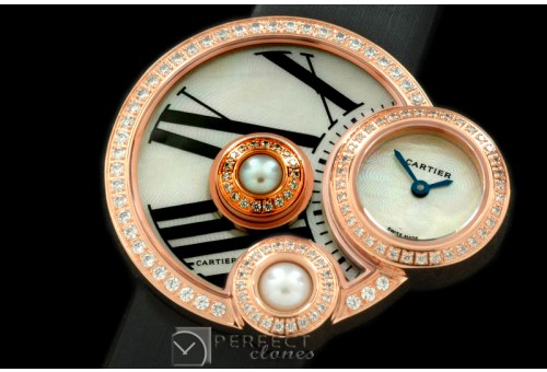 CARPE10006 Perle De Cartier RG/ST White Swiss Quartz