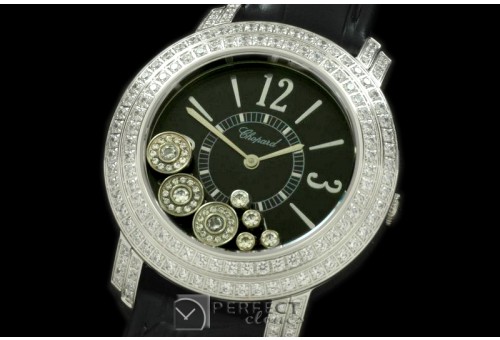 CPHS00102 Happy Sports Ladies SS/LE Black Swiss Quartz