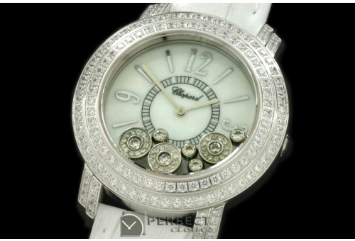CPHS00101 Happy Sports Ladies SS/LE White Swiss Quartz