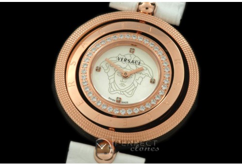 VE00101 Eon Reversible RG/Diam/LE White Swiss Quartz c/w Boxset