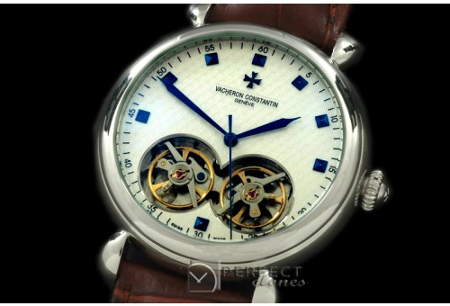 VCM10006 Malte Duo Tourbillon SS/LE White Asian 2813
