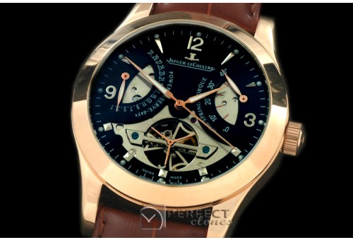 JL00207 Retrogating Date/Reserve Tourbillon RG/LE Blk Asian 2813