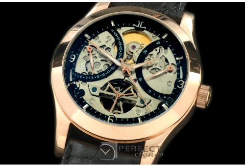 JL00208 Retrogating Date/Reserve Tourbillon RG/LE Skeleton Asian