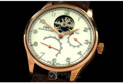 IWPV10036 Portugese Tourbillon RG/LE White Asia HW 17J
