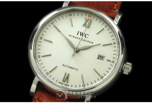 IWPT00991 Portofino Automatic SS/LE White Asia 2892