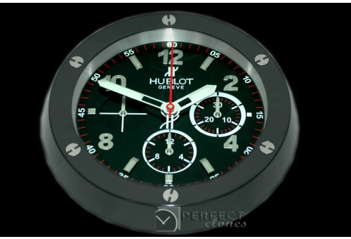 HBDC10012 Dealer Clock BigBang Style PVD/Blk Swiss Quartz