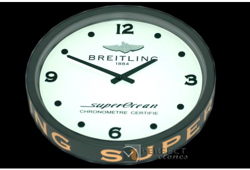BLDC10011 Dealer Clock SuperOcean Style PVD/ Wht Swiss Quartz