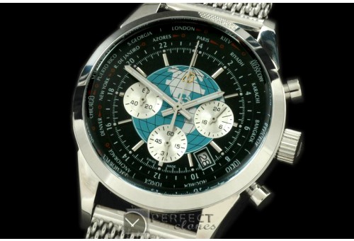 BLT10032M TransOcean Unitime Chrono SS/SS Black Jap OS2Qtz
