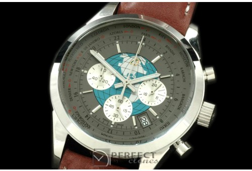 BLT10033L TransOcean Unitime Chrono SS/LE Grey Jap OS2Qtz