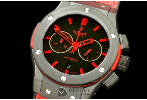 HBFSC00122 Classic Fusion Chrono V2 PVD/LE All Blk/Red A-775Se