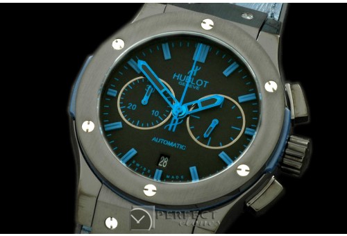HBFSC00124 Classic Fusion Chrono V2 PVD/LE All Blk/Blue A-775S