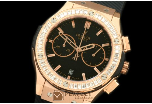 HBFSCL20066 Ladies Classic Fusion Chrono RG/RU Blk/Wht Jap Qtz