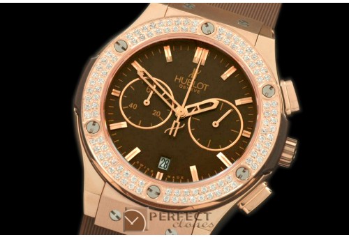 HBFSCL20033 Ladies Classic Fusion Chrono RG/RU Brown Jap Qtz