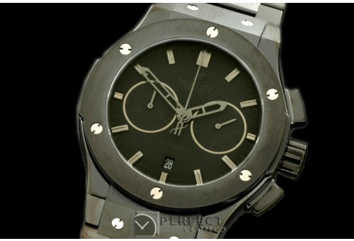 HBFSC00121S Classic Fusion Chrono V2 PVD/PVD All Blk A-775Sec@