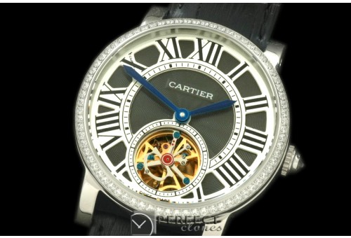 CARDC01022D Ronde de Cartier Tourbillon SS/LE Black Asian 2813