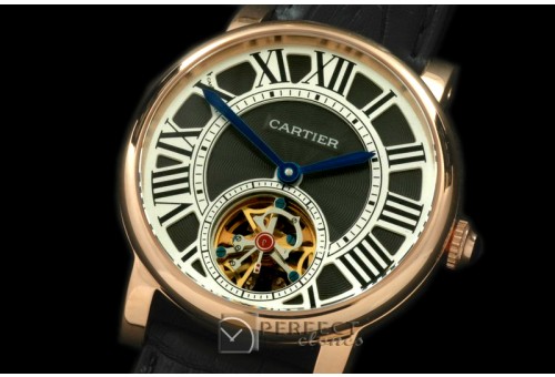 CARDC01032 Ronde de Cartier Tourbillon RG/LE Black Asian 2813