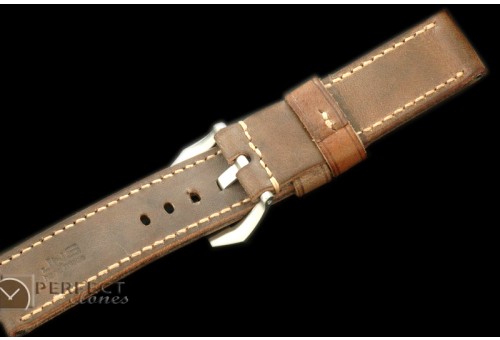 JNS10002 "Volutto" Distress Brown 24/24 Leather Strap