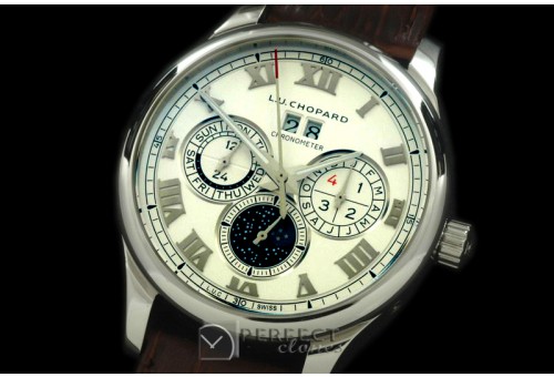 CPLUC10041 LUC Big Date Chronograph SS/LE White Asia 2813