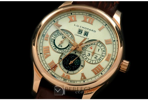 CPLUC10046 LUC Big Date Chronograph RG/LE White Asia 2813