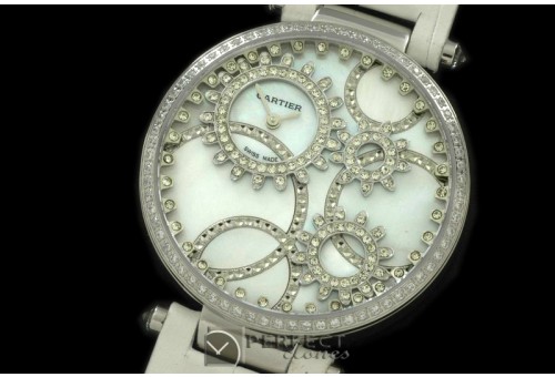 CARHJ10001 High Jewellery SS/SN MOP White Swiss Quartz