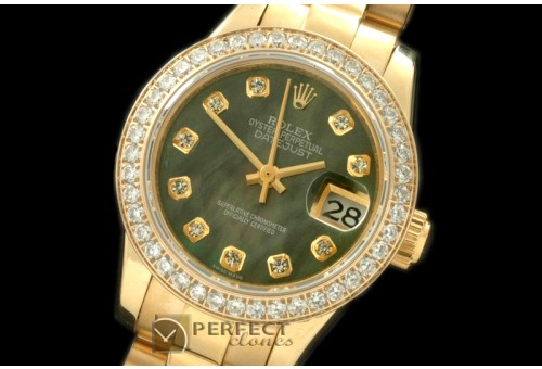 RDJLF00425D YG President MOP Gold Diamond Swiss Eta 2671-2