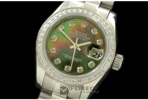 RDJLS00425D SS President MOP Green Diamond Swiss Eta 2671-2