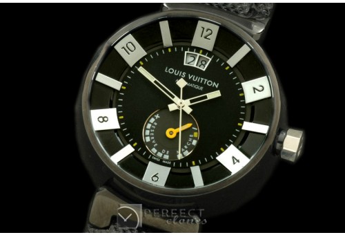 LVR10012 Tambour 227 Big Date Reserve PVD/NY Black Jap Quartz