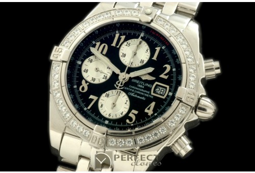 BLEVB10012 Chronomat Evo SS Black Num A-7750 28800