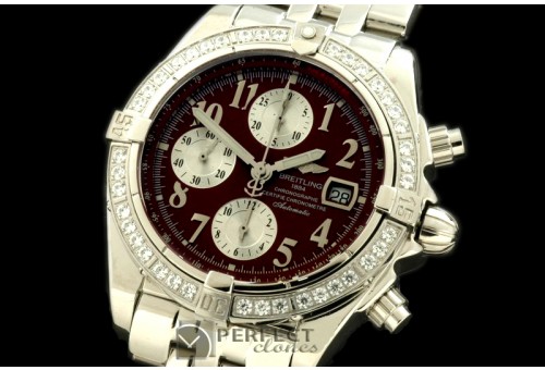BLEVB10015 Chronomat Evo SS Brown Num A-7750 28800