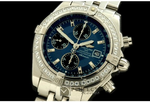 BLEVB10003 Chronomat Evo SS Blue Sticks A-7750 28800