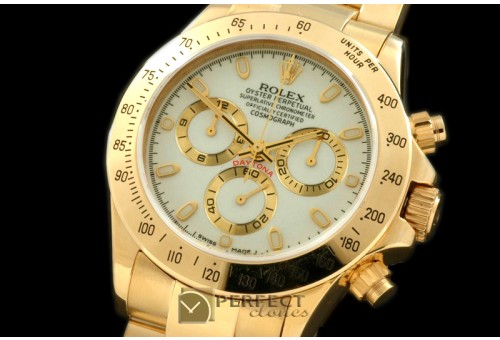 RLDF00101 Daytona 116528 YG/YG White Stick A-7750 Sec@6 28800