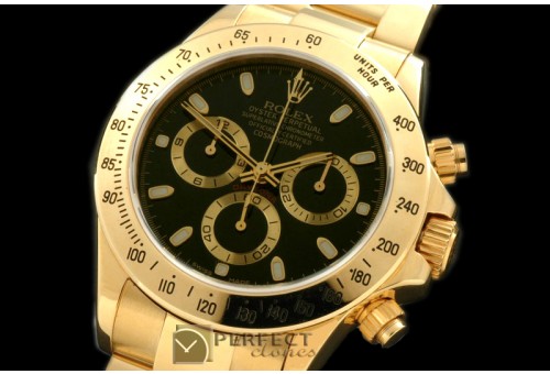 RLDF00102 Daytona 116528 YG/YG Black Stick A-7750 Sec@6 28800