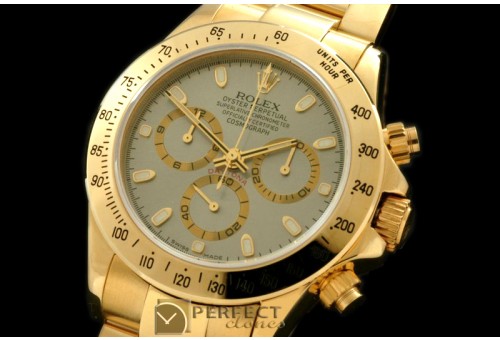RLDF00103 Daytona 116528 YG/YG Grey Stick A-775Sec@6 28800