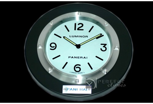 PNC11413 Pam 114 Style Wall Clock Black Finish Swiss Qtz