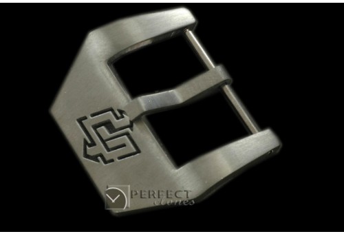 PNA10034 PVD Logo Brushed Stainless Steel Buckle 26mm