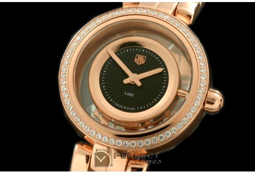 TGLL00222D 2012 Link Ladies RG/RG/Diam Black S-Qtz